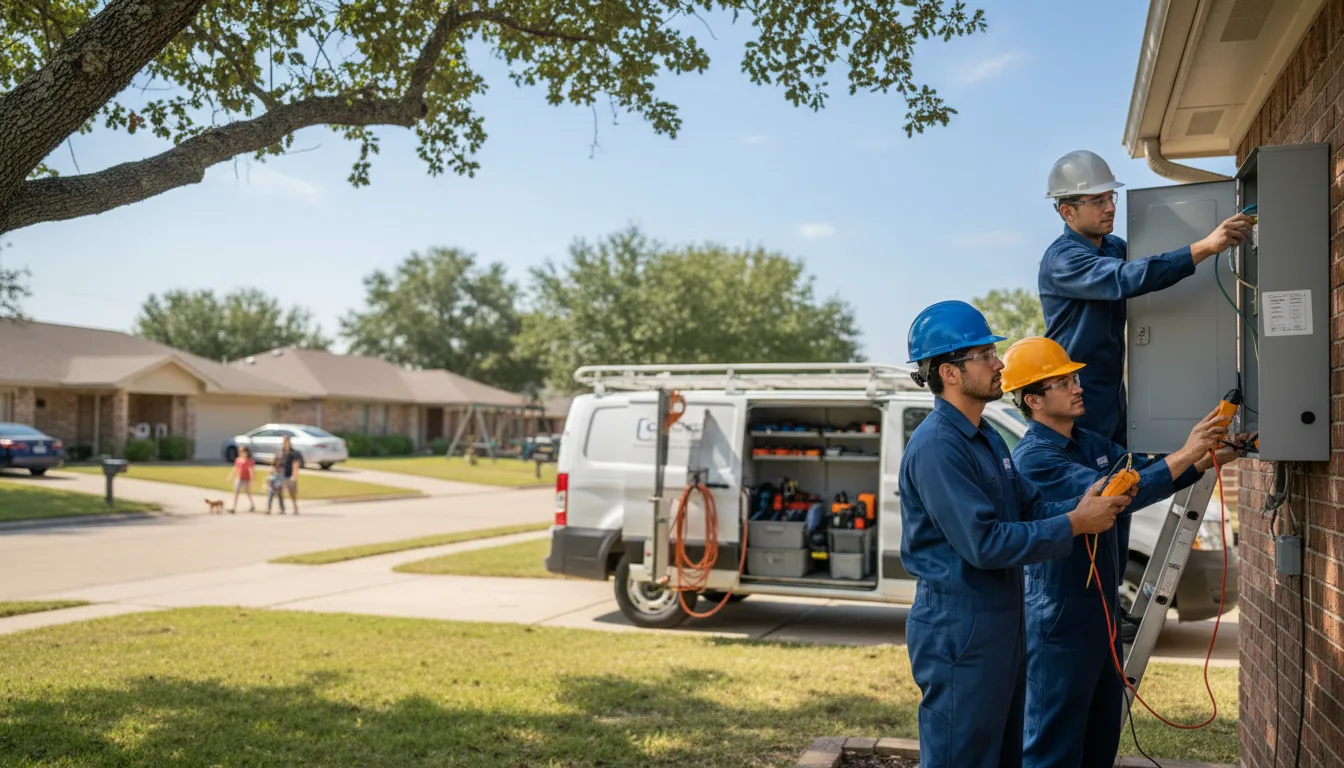 Certified electrician providing emergency electrical services in Bassfield, MS